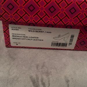 Tory Burch Buckle Heel Loafer